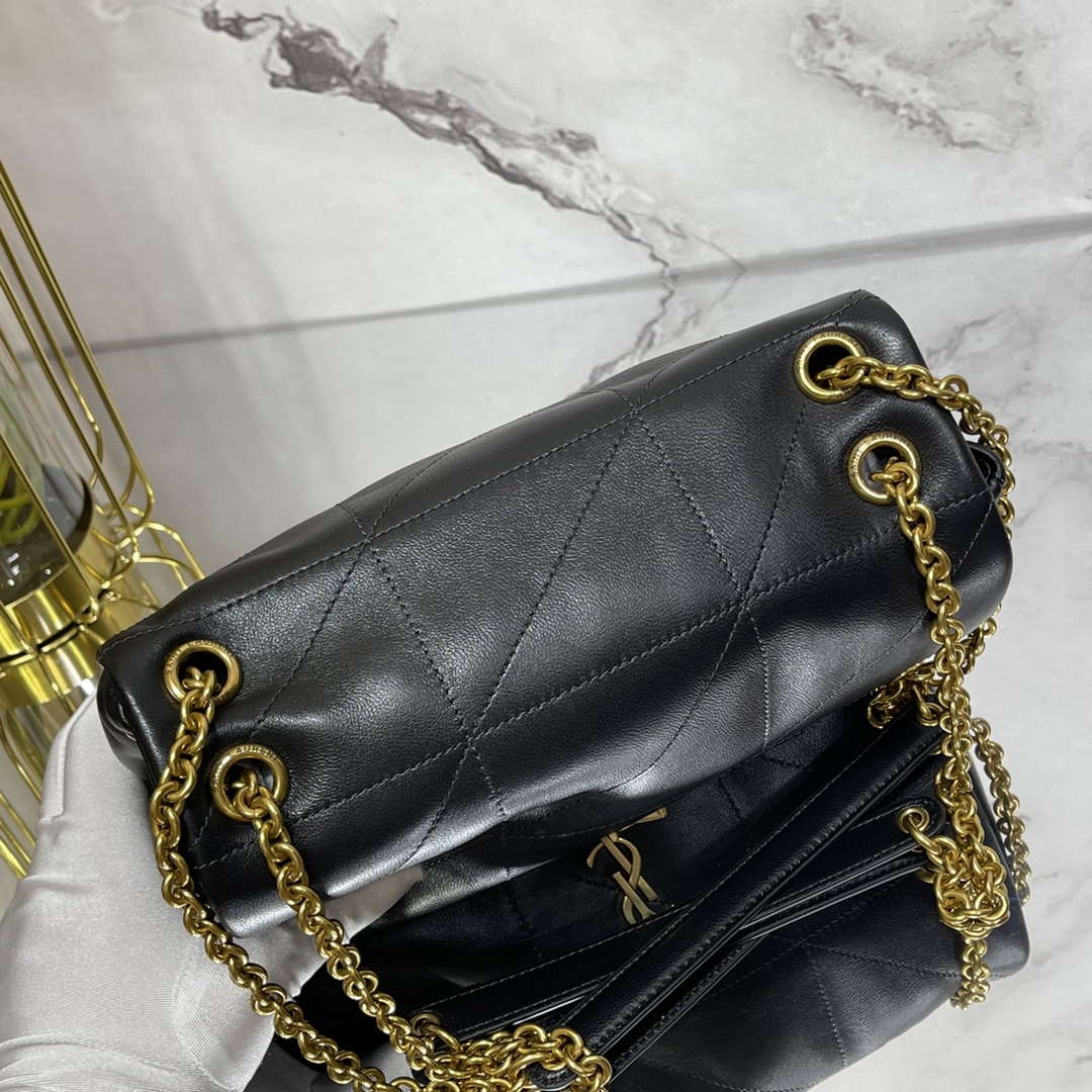 YSL 763475 JAMIE 4.3 Small in Lambskin Black