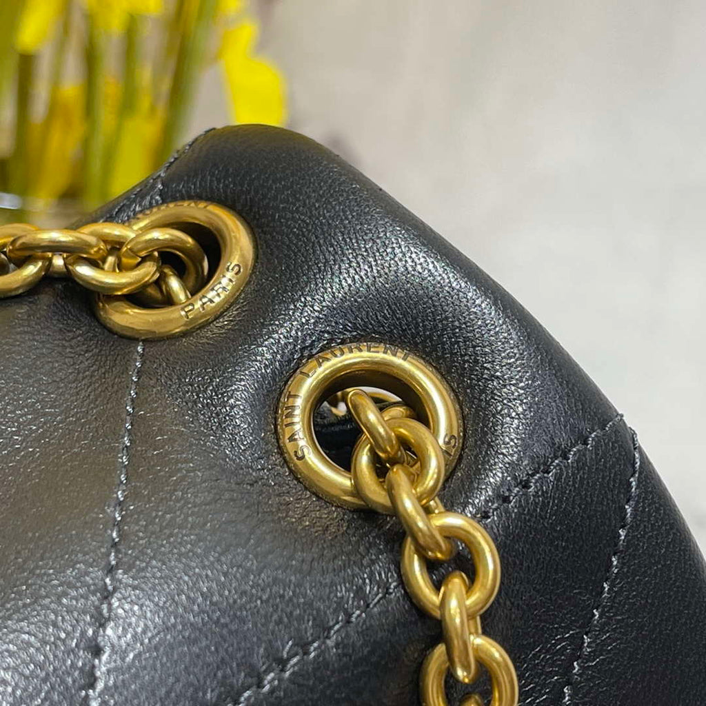 YSL 763475 JAMIE 4.3 Small in Lambskin Black