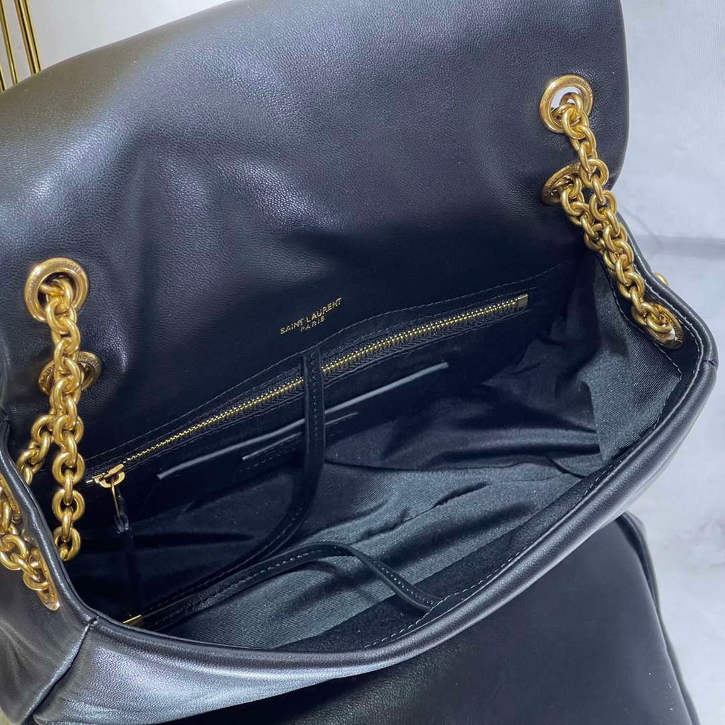 YSL 763475 JAMIE 4.3 Small in Lambskin Black