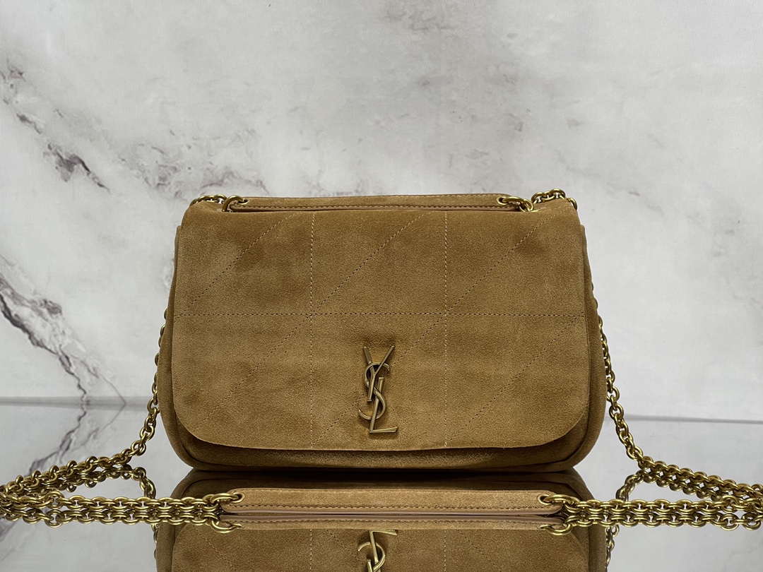 YSL 763475 JAMIE 4.3 Small In suede leather Bag Brown - Default Title - View 1