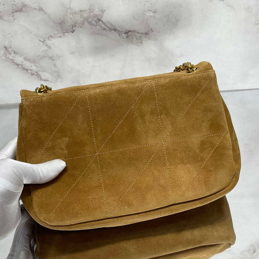 YSL 763475 JAMIE 4.3 Small In suede leather Bag Brown