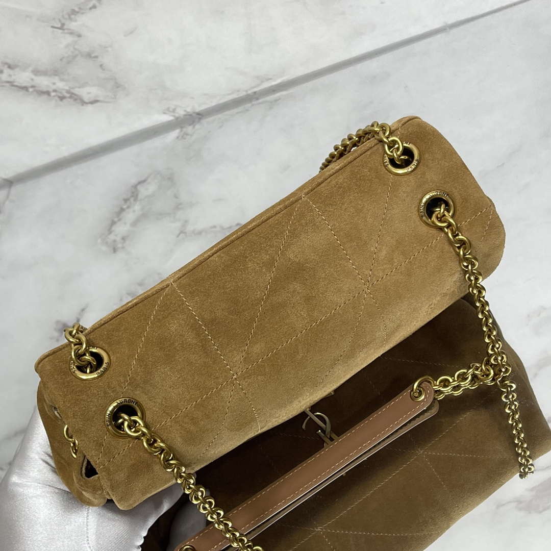 YSL 763475 JAMIE 4.3 Small In suede leather Bag Brown - Default Title - View 4