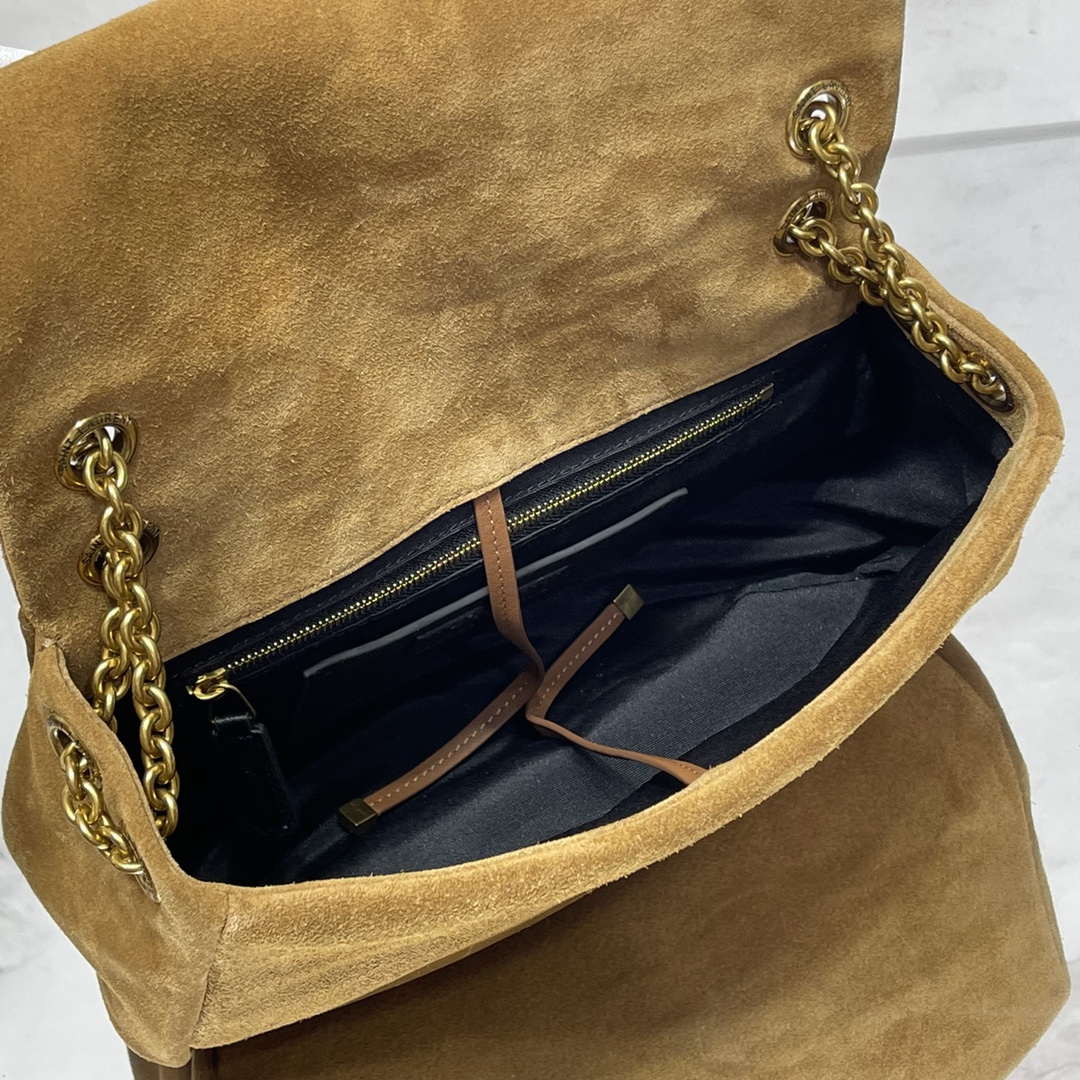 YSL 763475 JAMIE 4.3 Small In suede leather Bag Brown - Default Title - View 9