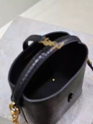 YSL 765870 LE 37 Mini in Black Lambskin leather Snake pattern - Default Title - View 7