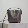 YSL 765870 LE 37 Mini in Dark Green Lambskin leather Lizard pattern - Default Title - View 1