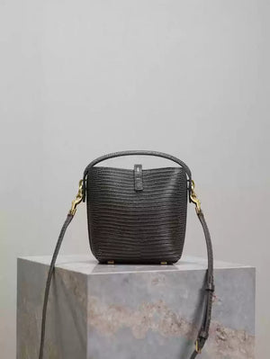 YSL 765870 LE 37 Mini in Dark Green Lambskin leather Lizard pattern - Default Title - View 8