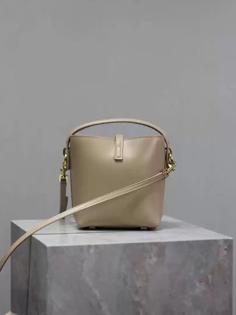 YSL 765870 LE 37 Mini in Lambskin leather Apricot