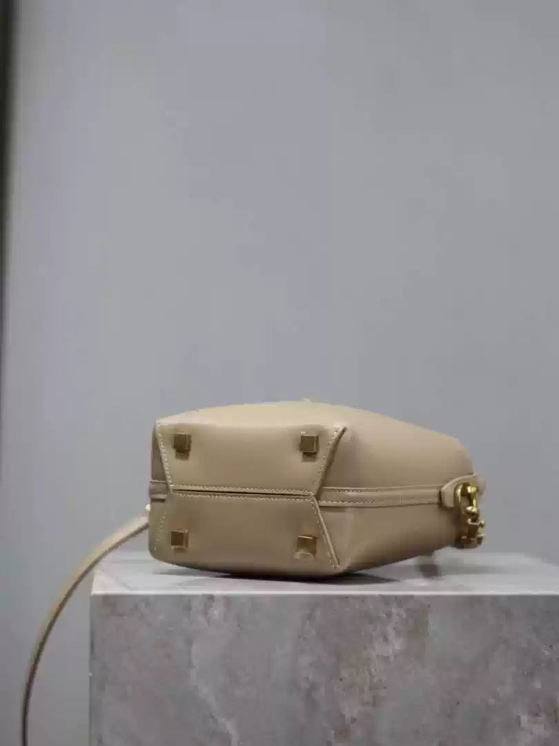 YSL 765870 LE 37 Mini in Lambskin leather Apricot