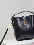 YSL 765870 LE 37 Mini in Lambskin leather Black