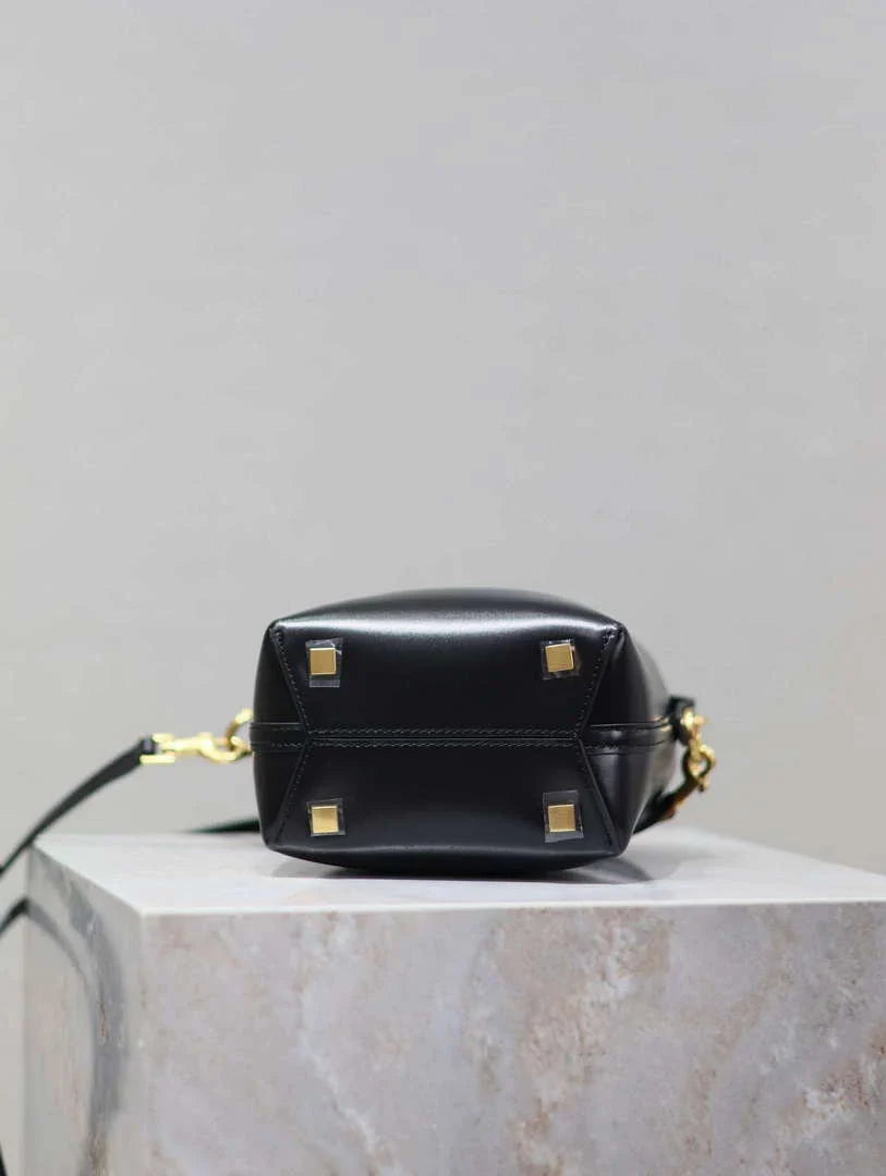 YSL 765870 LE 37 Mini in Lambskin leather Black