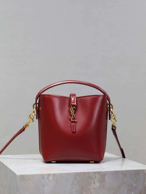 YSL 765870 LE 37 Mini in Lambskin leather Red - Default Title - View 1