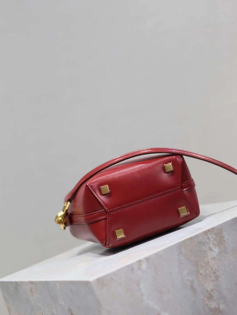 YSL 765870 LE 37 Mini in Lambskin leather Red