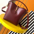 YSL 765870 LE 37 Mini in Lambskin leather Wine Red - Default Title - View 1