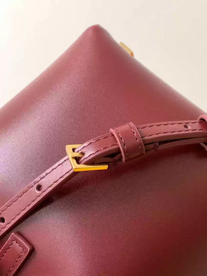 YSL 765870 LE 37 Mini in Lambskin leather Wine Red - Default Title - View 8