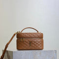 YSL 766731 GABY vanity bag in lambskin Caramel