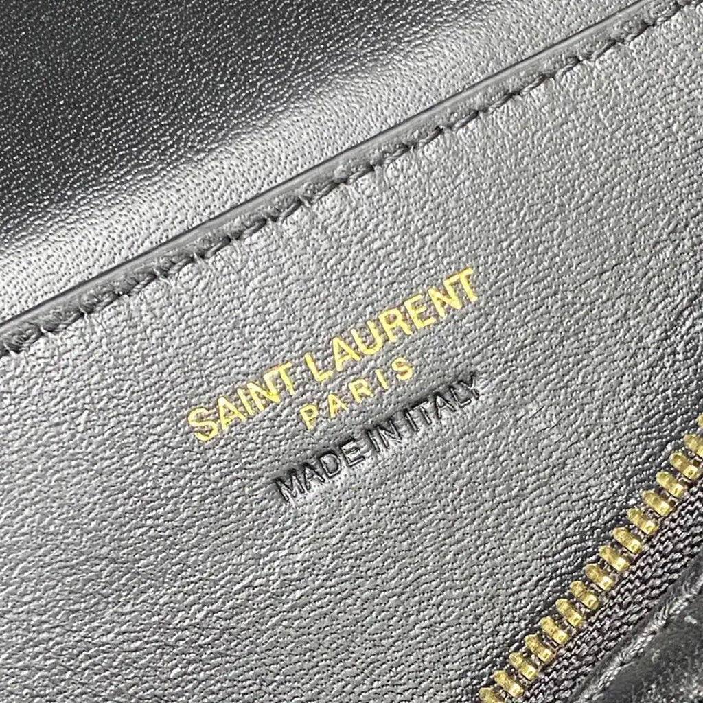 YSL 766731 GABY vanity bag in lambskin Black