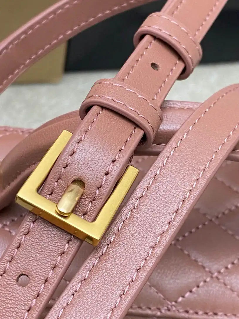 YSL 766731 GABY vanity bag in lambskin Rose Sand