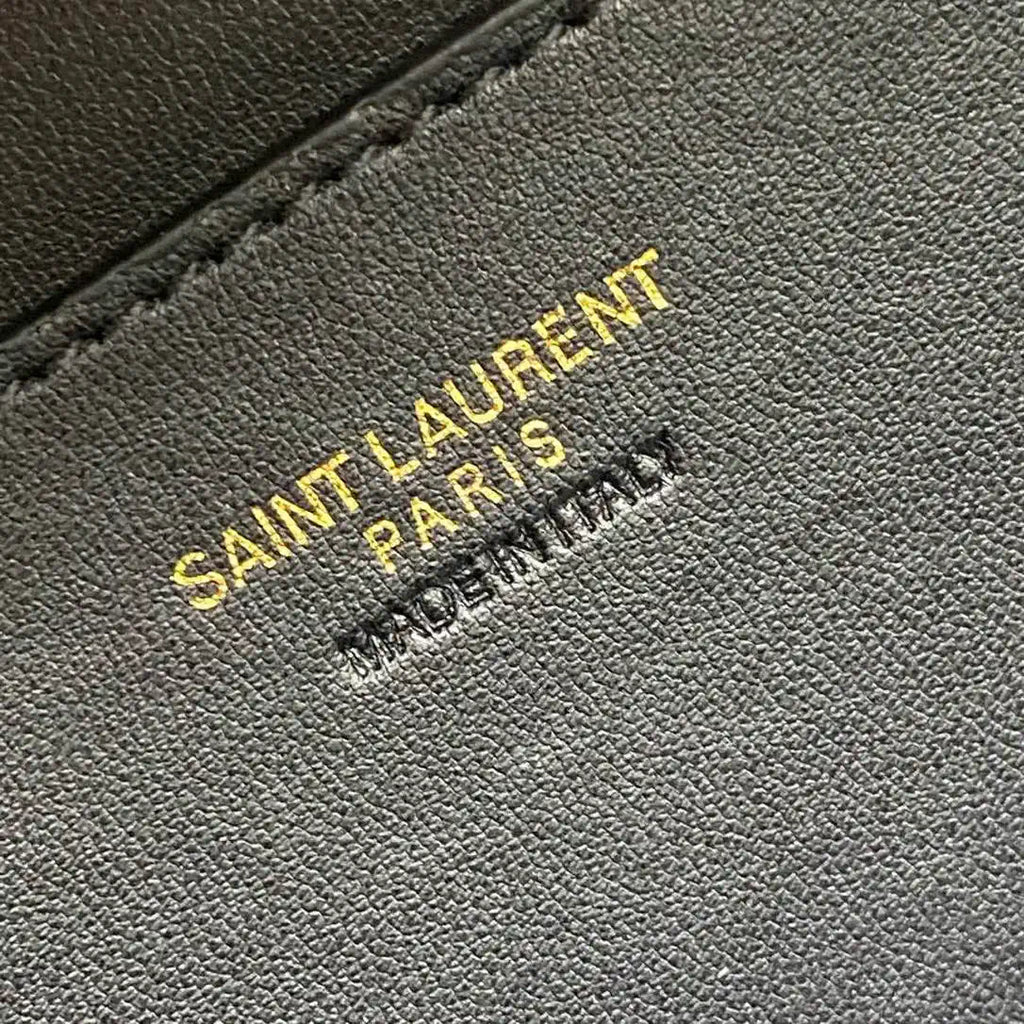 YSL 766731 GABY vanity bag in lambskin Brown