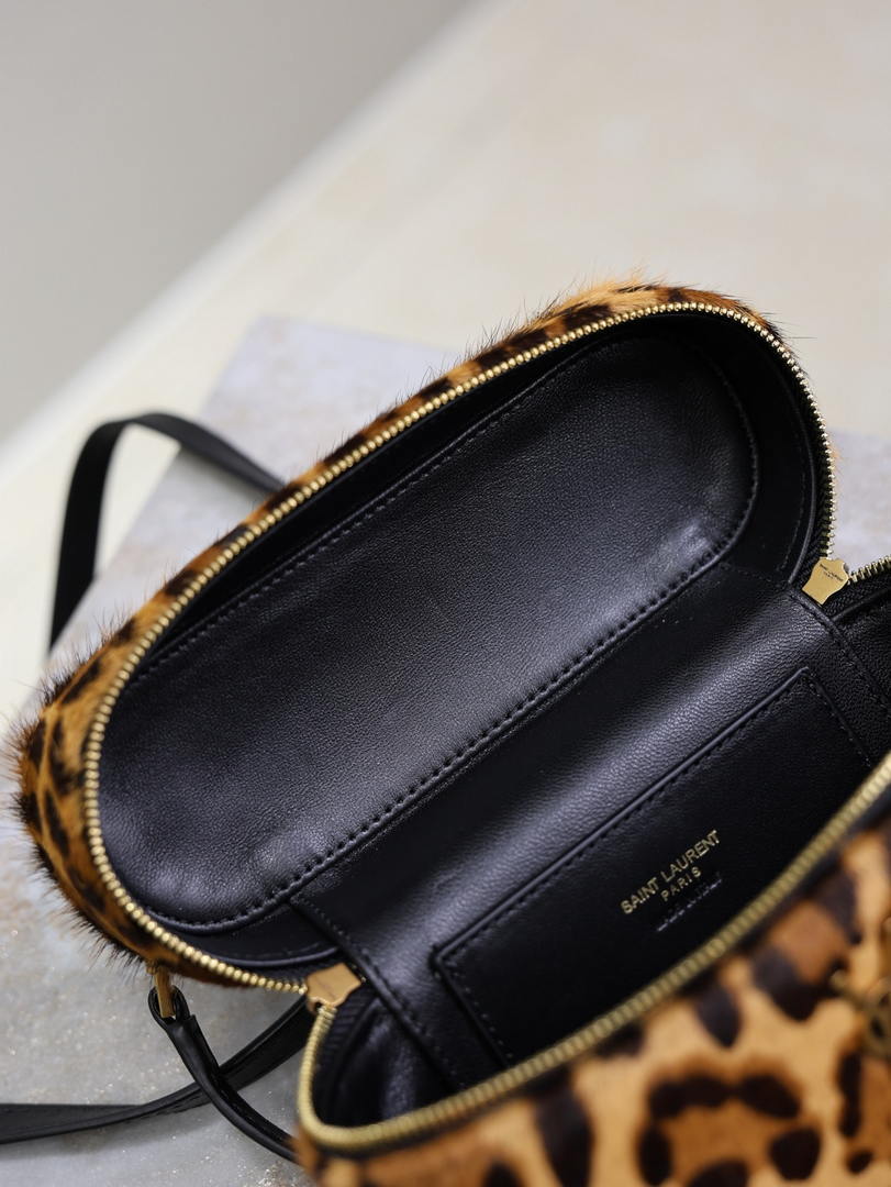 YSL 766731 GABY vanity bag in Leopard print