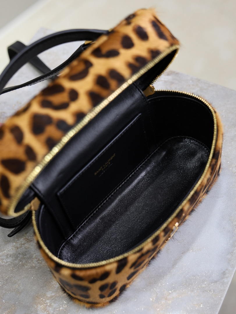 YSL 766731 GABY vanity bag in Leopard print