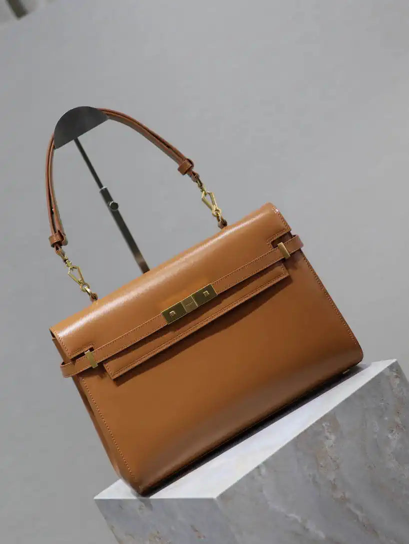 YSL 769512 Large MANHATTAN in BOX SAINT LAURENT Brown