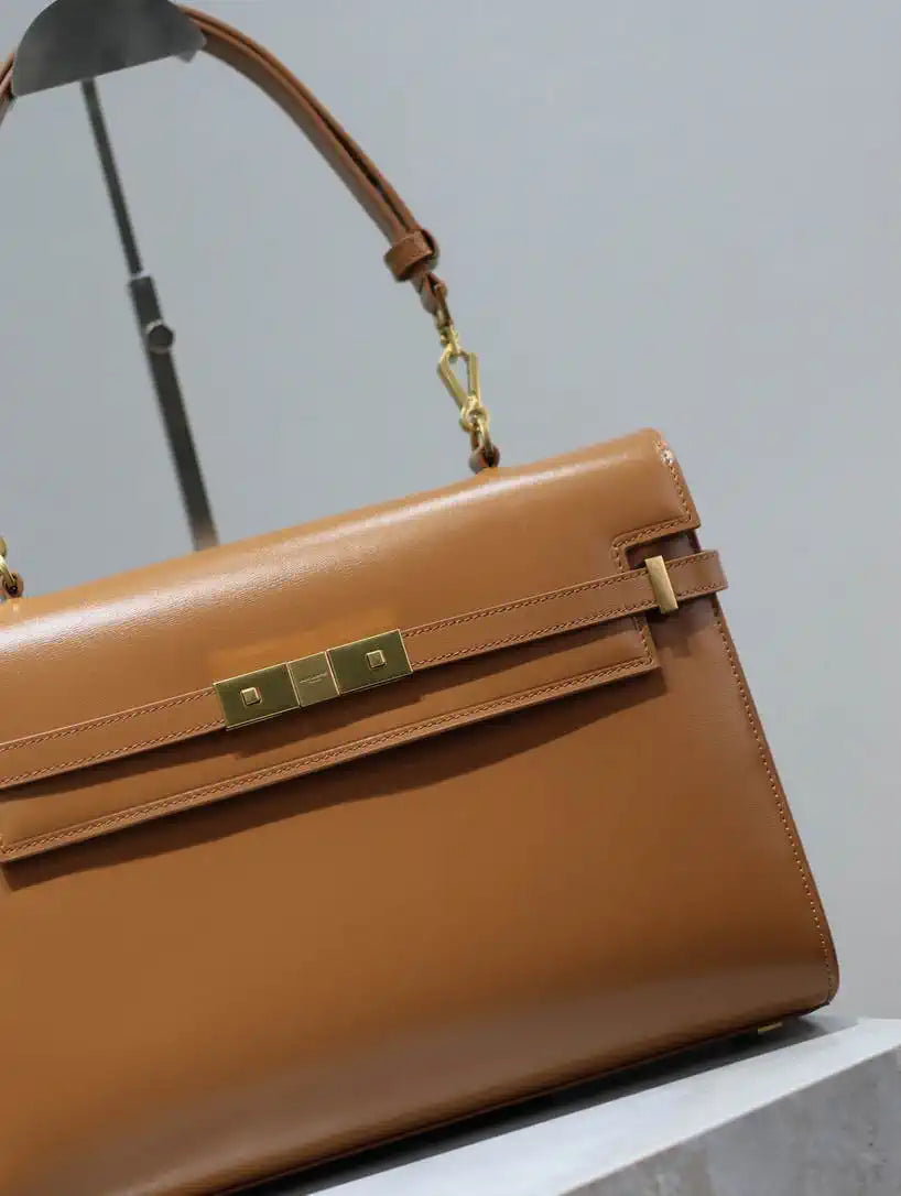 YSL 769512 Large MANHATTAN in BOX SAINT LAURENT Brown