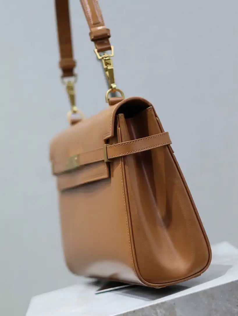YSL 769512 Large MANHATTAN in BOX SAINT LAURENT Brown