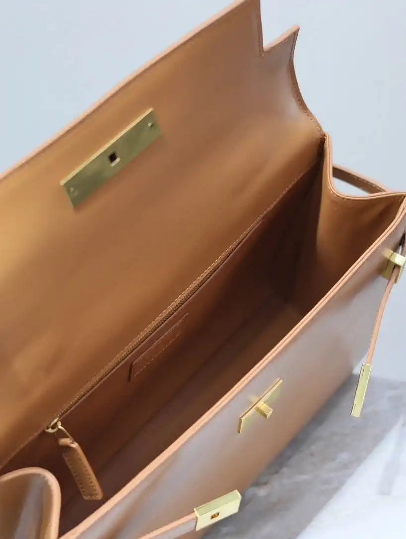 YSL 769512 Large MANHATTAN in BOX SAINT LAURENT Brown