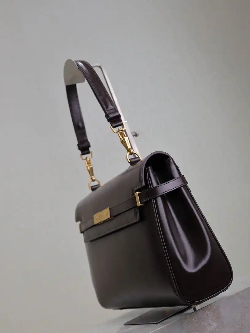 YSL 769512 Large MANHATTAN in BOX SAINT LAURENT Coffee Brown