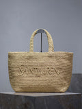 YSL 776763 Saint Laurent Tote  in Apricot Raffia