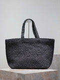 YSL 776763 Saint Laurent Tote  in Black Raffia