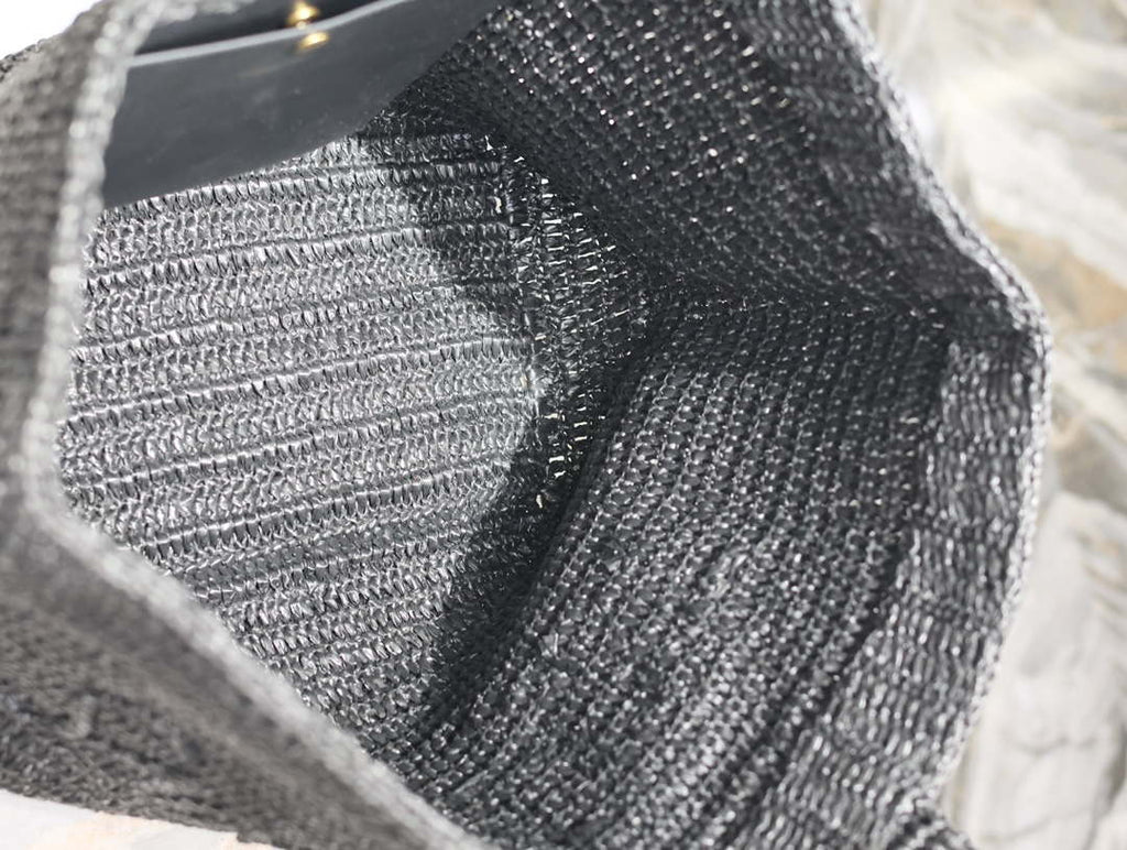 YSL 776763 Saint Laurent Tote  in Black Raffia