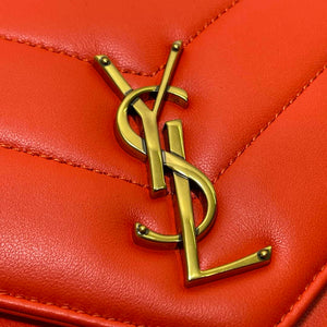 YSL 801437 Loulou small in matelass¨¦ lambskin Red - Default Title - View 6