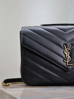 YSL 803541 Loulou large in matelass¨¦ lambskin Black - Default Title - View 3