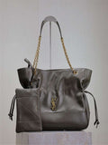 YSL 809824 JAMIE 4.3 Large SHOPPING in lambskin Dark Green