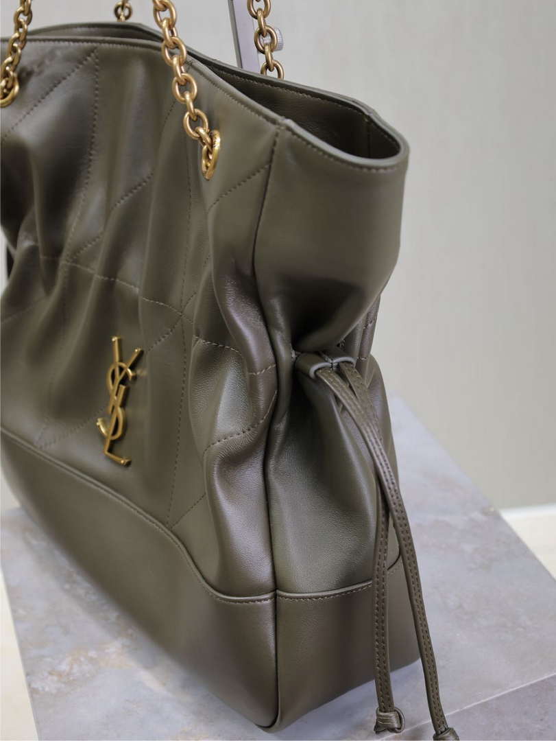 YSL 809824 JAMIE 4.3 Large SHOPPING in lambskin Dark Green