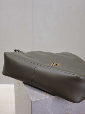 YSL 809824 JAMIE 4.3 Large SHOPPING in lambskin Dark Green - Default Title - View 9