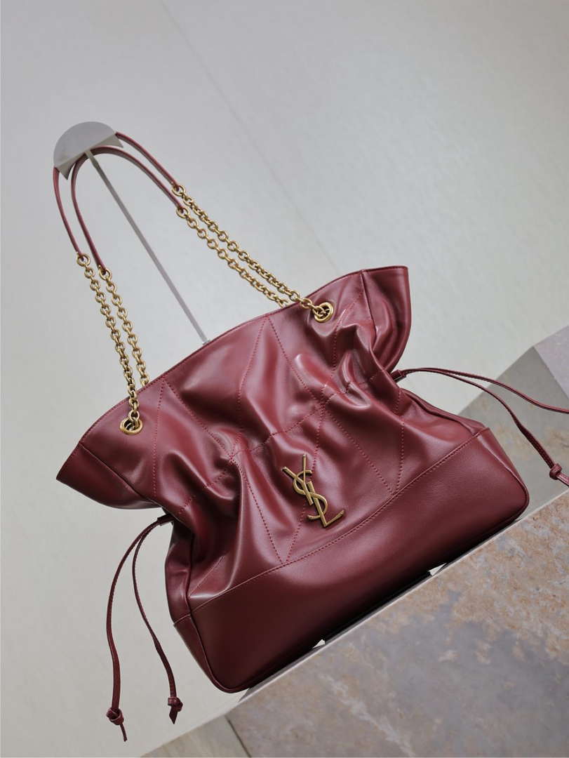YSL 809824 JAMIE 4.3 Large SHOPPING in lambskin Red