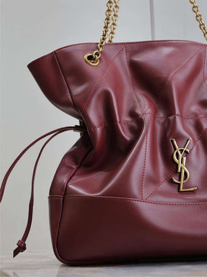 YSL 809824 JAMIE 4.3 Large SHOPPING in lambskin Red - Default Title - View 3