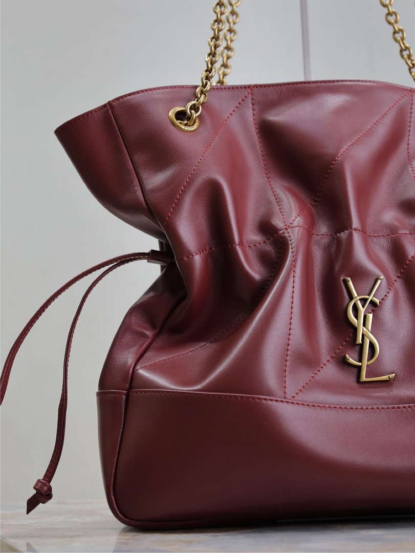 YSL 809824 JAMIE 4.3 Large SHOPPING in lambskin Red - Default Title - View 3