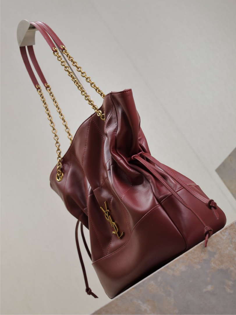 YSL 809824 JAMIE 4.3 Large SHOPPING in lambskin Red