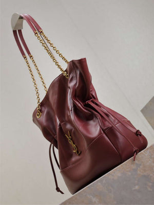 YSL 809824 JAMIE 4.3 Large SHOPPING in lambskin Red - Default Title - View 4