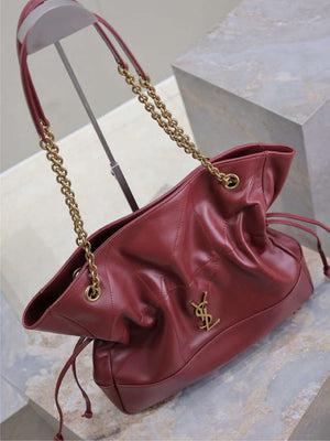 YSL 809824 JAMIE 4.3 Large SHOPPING in lambskin Red - Default Title - View 5