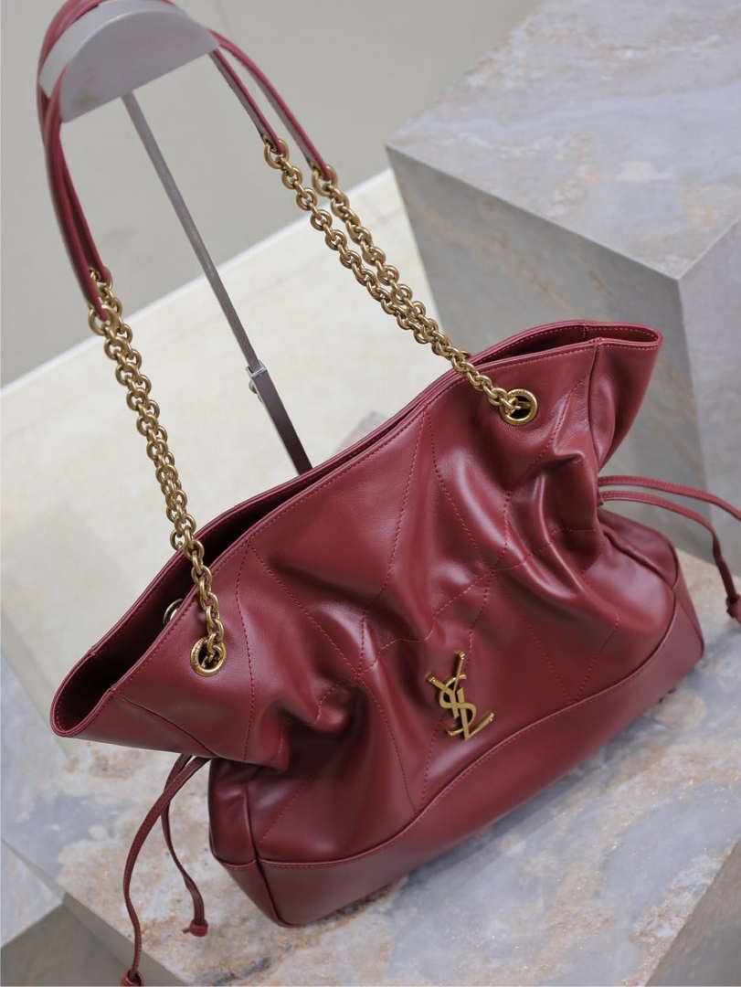 YSL 809824 JAMIE 4.3 Large SHOPPING in lambskin Red