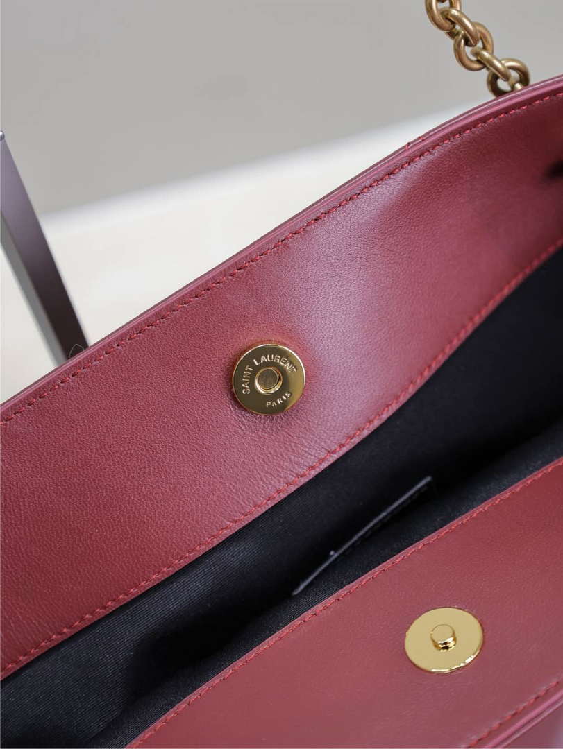 YSL 809824 JAMIE 4.3 Large SHOPPING in lambskin Red