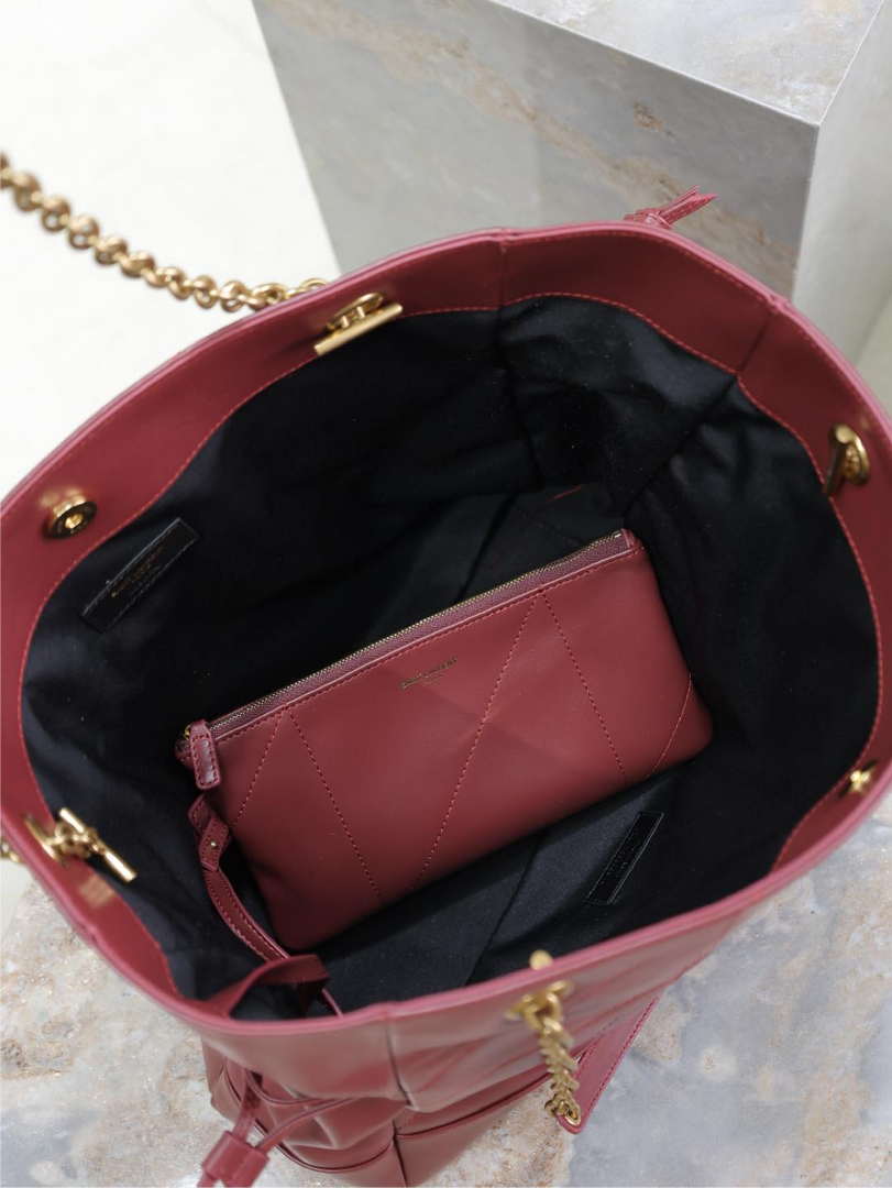 YSL 809824 JAMIE 4.3 Large SHOPPING in lambskin Red