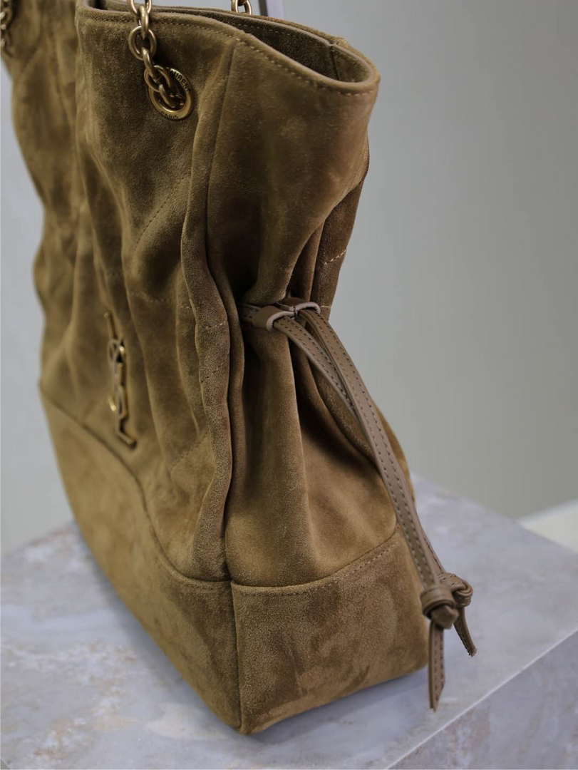 YSL 809824 JAMIE 4.3 Large SHOPPING in Suede Brown