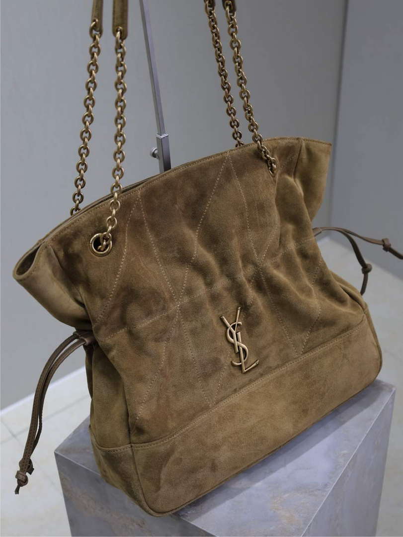 YSL 809824 JAMIE 4.3 Large SHOPPING in Suede Brown