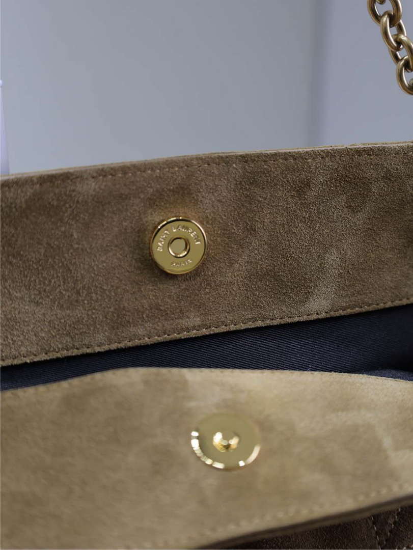 YSL 809824 JAMIE 4.3 Large SHOPPING in Suede Brown