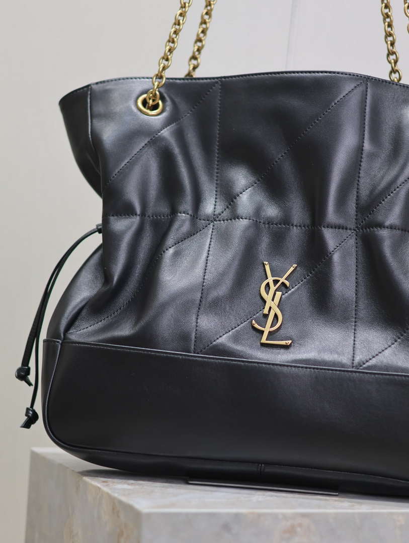YSL 809824 JAMIE 4.3 SHOPPING in lambskin Black